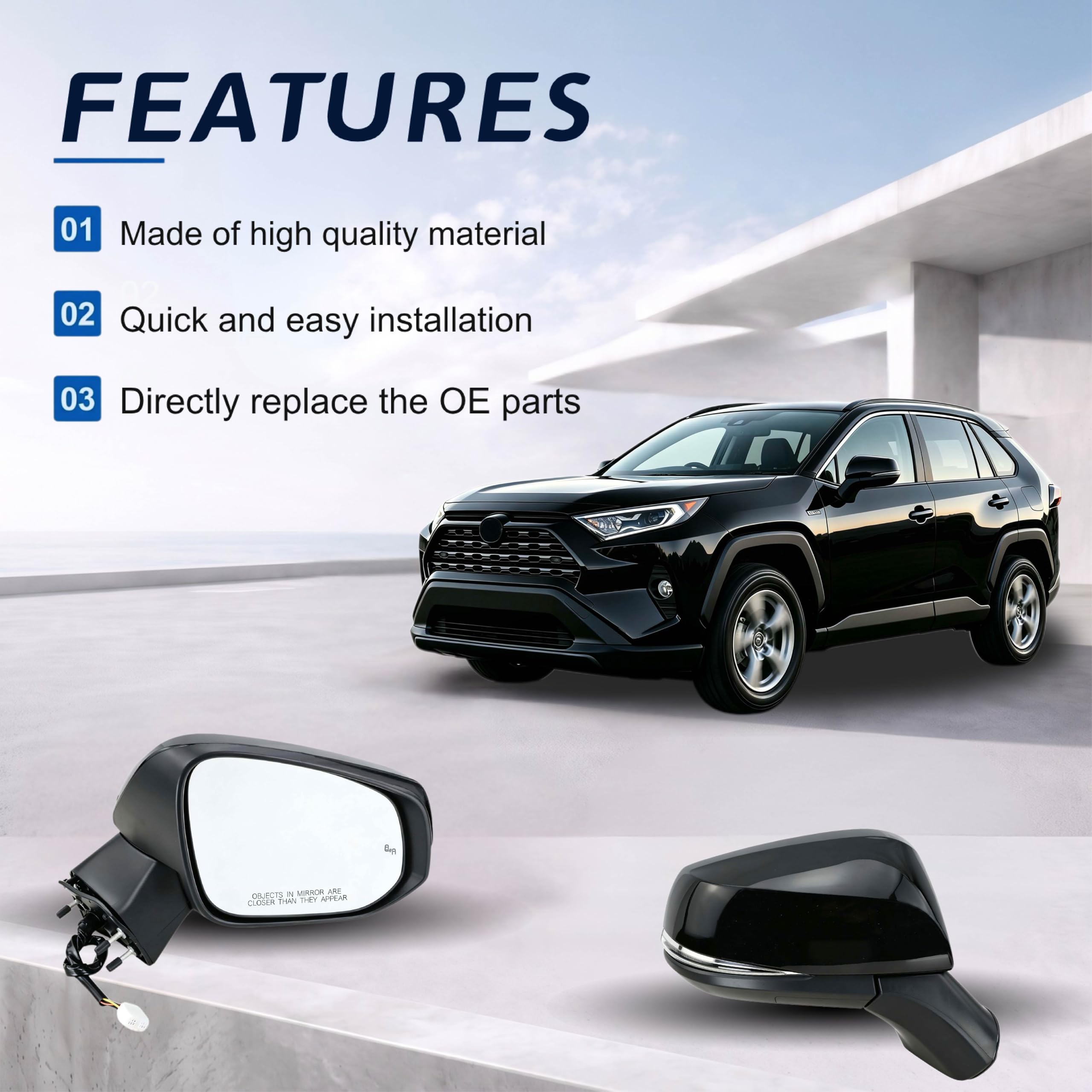 Amazon.com: Lqito Right Passenger Side Mirror Fits 2019-2025